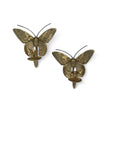 Vintage Brass Butterfly Wall Sconces- A Pair