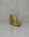 Vintage MCM Brass Snail