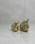 Vintage Brass Open Mouth Fish- A Pair