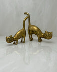 Vintage Brass Cats Tail Up-A Pair