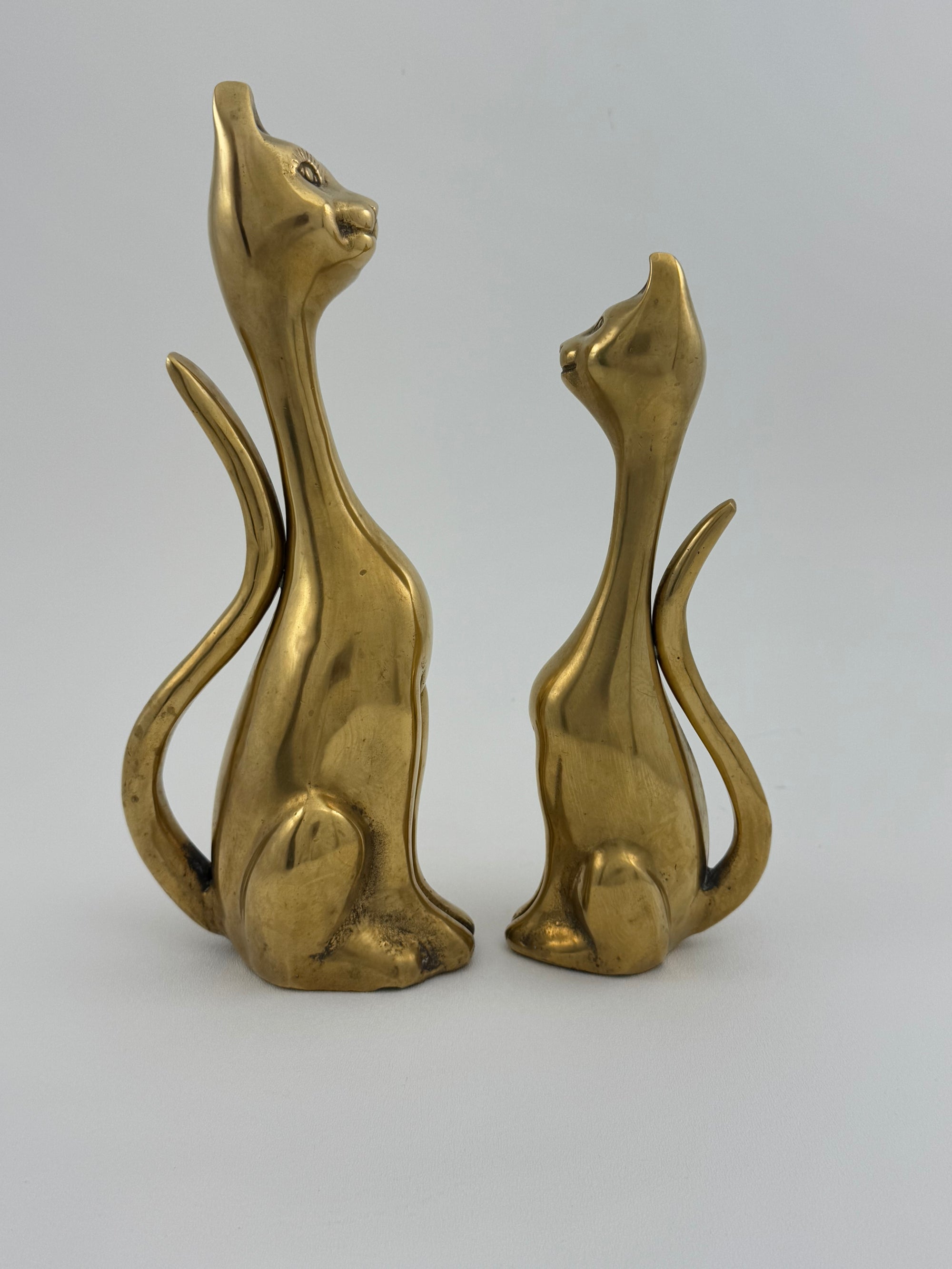 Vintage Bronze Cats-A Pair