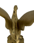 Vintage Brass Wings Up Bird Pair