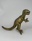 Vintage Brass Dinosaur Figurine / T-Rex Style Sculpture