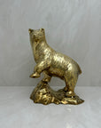 Large Vintage Brass Bear