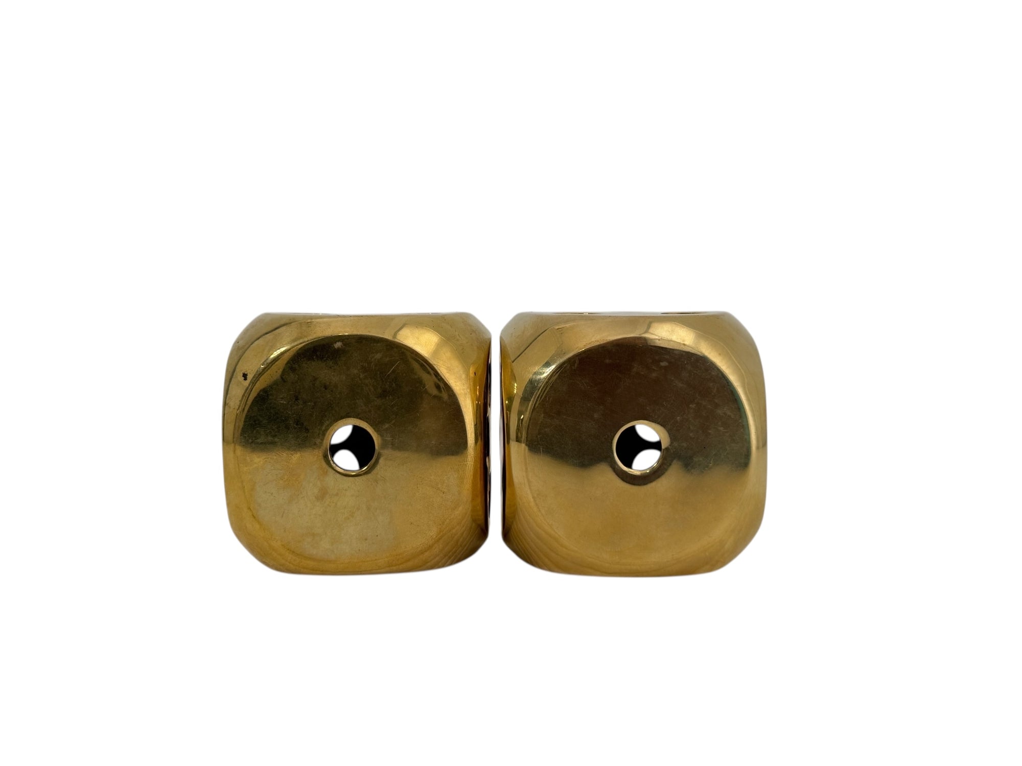 Vintage Brass Dice-A Pair