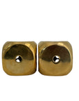 Vintage Brass Dice-A Pair