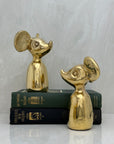 Vintage Brass Mouse-A Pair