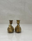 Vintage Brass Pheasant Candlestick Holders-A Pair