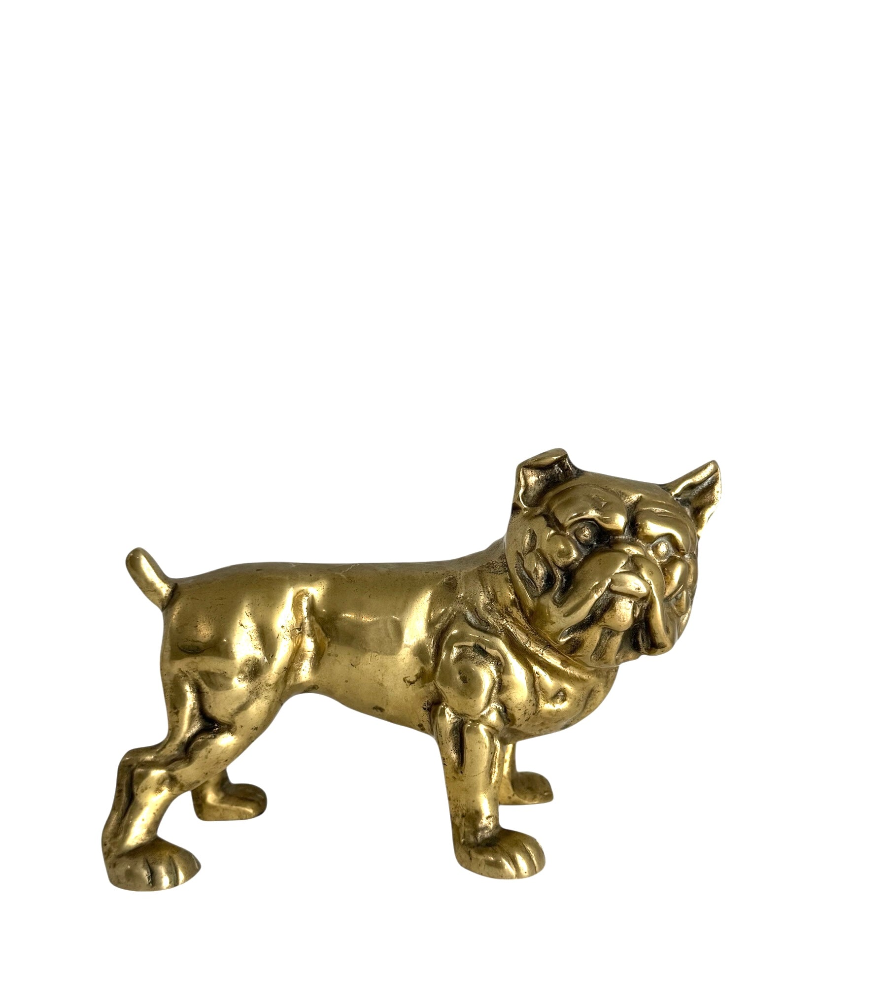 Vintage Brass Bulldog Figurine