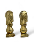 Vintage Brass Horse Bookends-A Pair