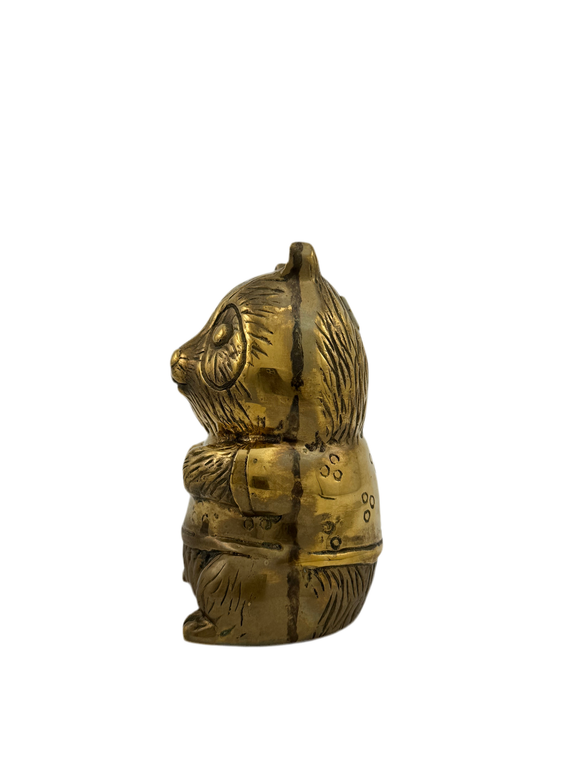 Vintage Brass Panda Bank