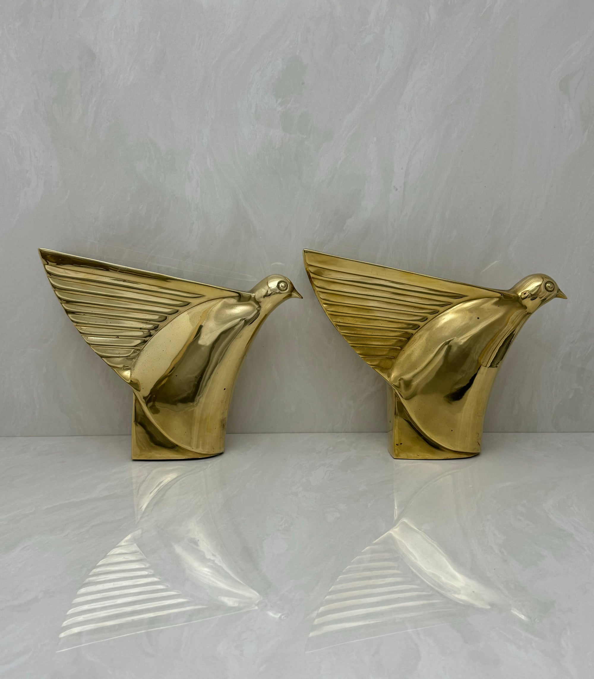 Dolbi Cashier Brass Birds-A Pair