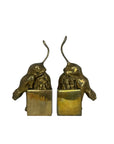 Vintage Brass Panther Bookends