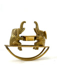 Vintage Brass Elephant See-Saw Candleholder | Whimsical Tealight Holder