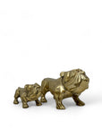 Pair of Vintage Brass Bulldogs - A Tribute to Fatherhood and Friendship