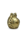 Vintage Brass Big Belly Frog Coin/Wish Bank