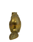 Vintage Brass Beaver Sculpture-10.5 Inches Long