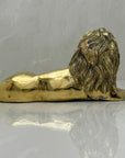 Highly Detailed Vintage Brass Lion