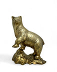 Large Vintage Brass Bear