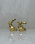 Vintage Brass Bunnies- A Pair