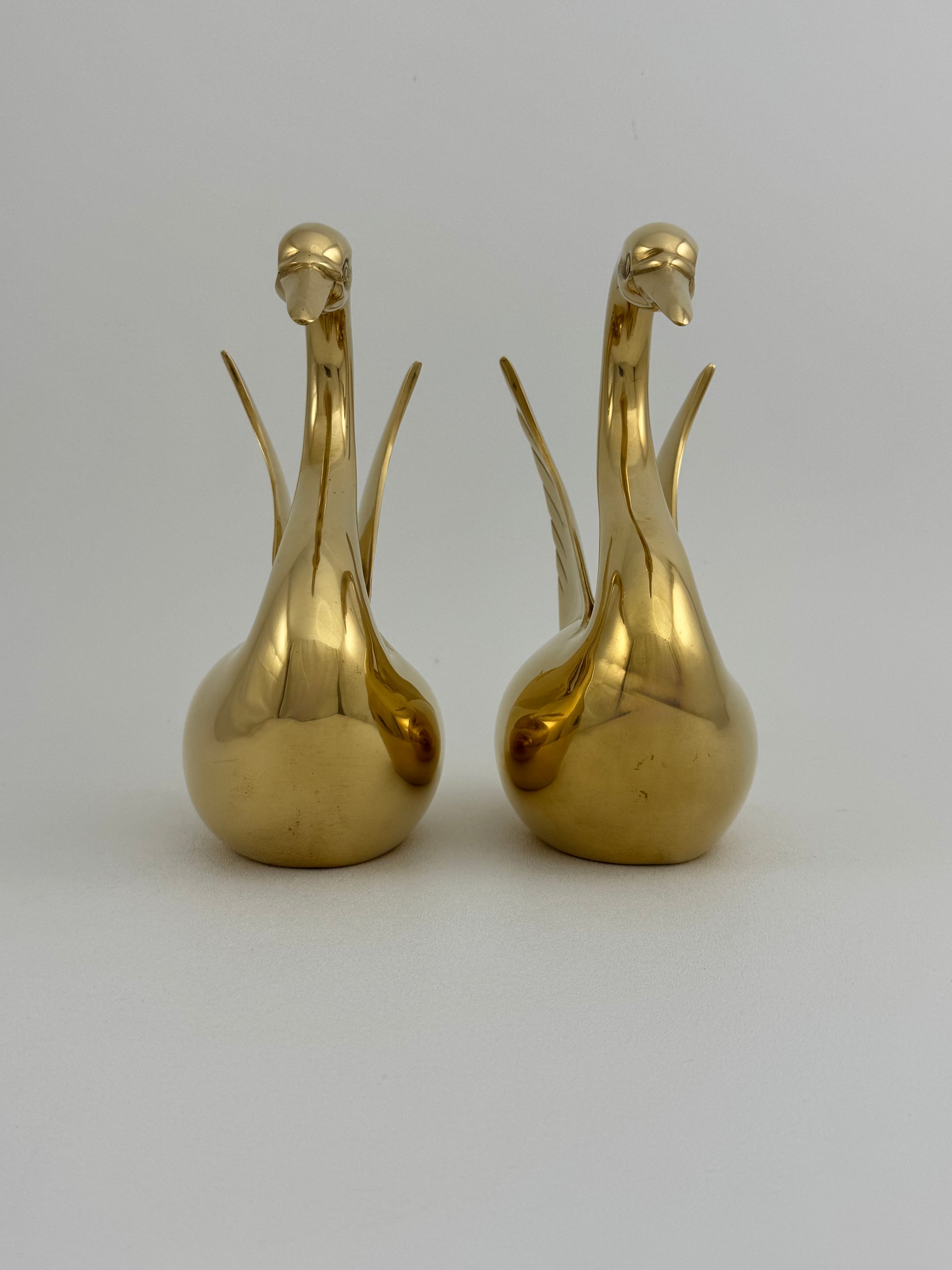 Vintage Brass Angel Wings Love Swans-A Pair by Dolbi Cashier