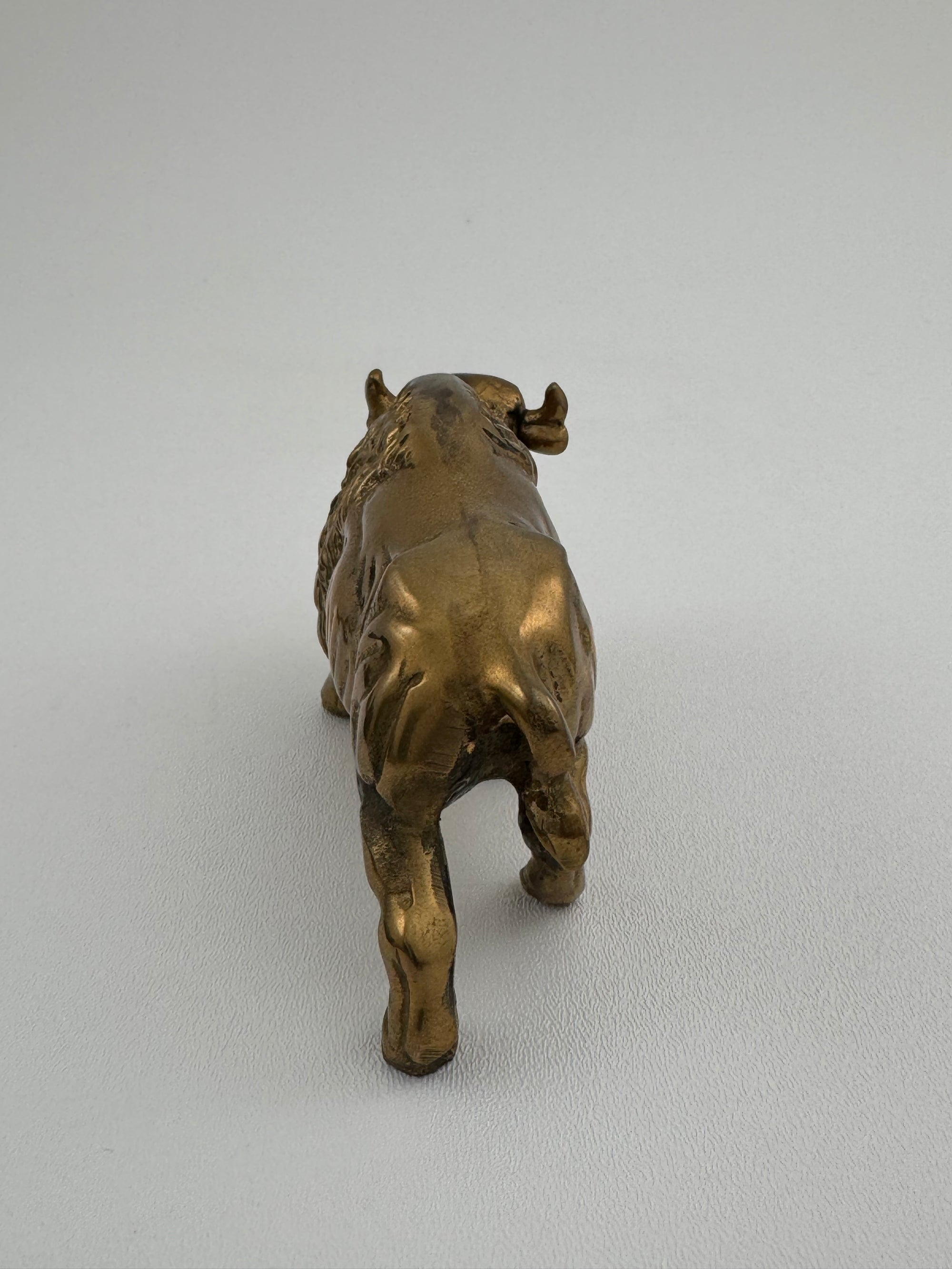 Vintage Brass Bison