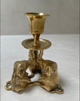 Vintage Brass Elephant Candleholders-A Pair