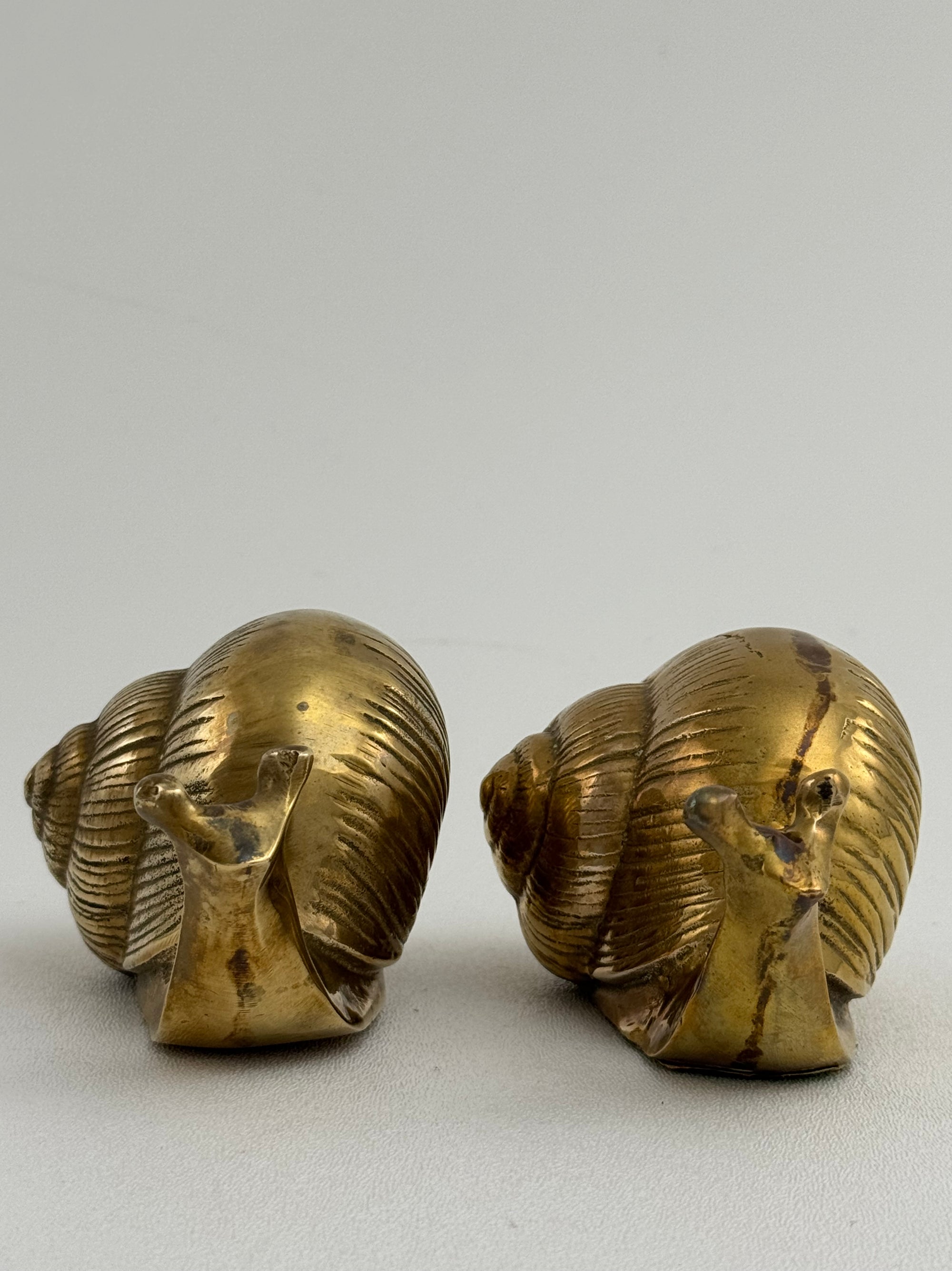Vintage Brass Snails-A Pair