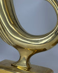 Beautiful Pair of Vintage Mid-Century Brass Peacock Sculpture/Vases-17 Inches