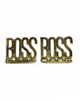 Vintage Brass Boss Bookends- A Pair