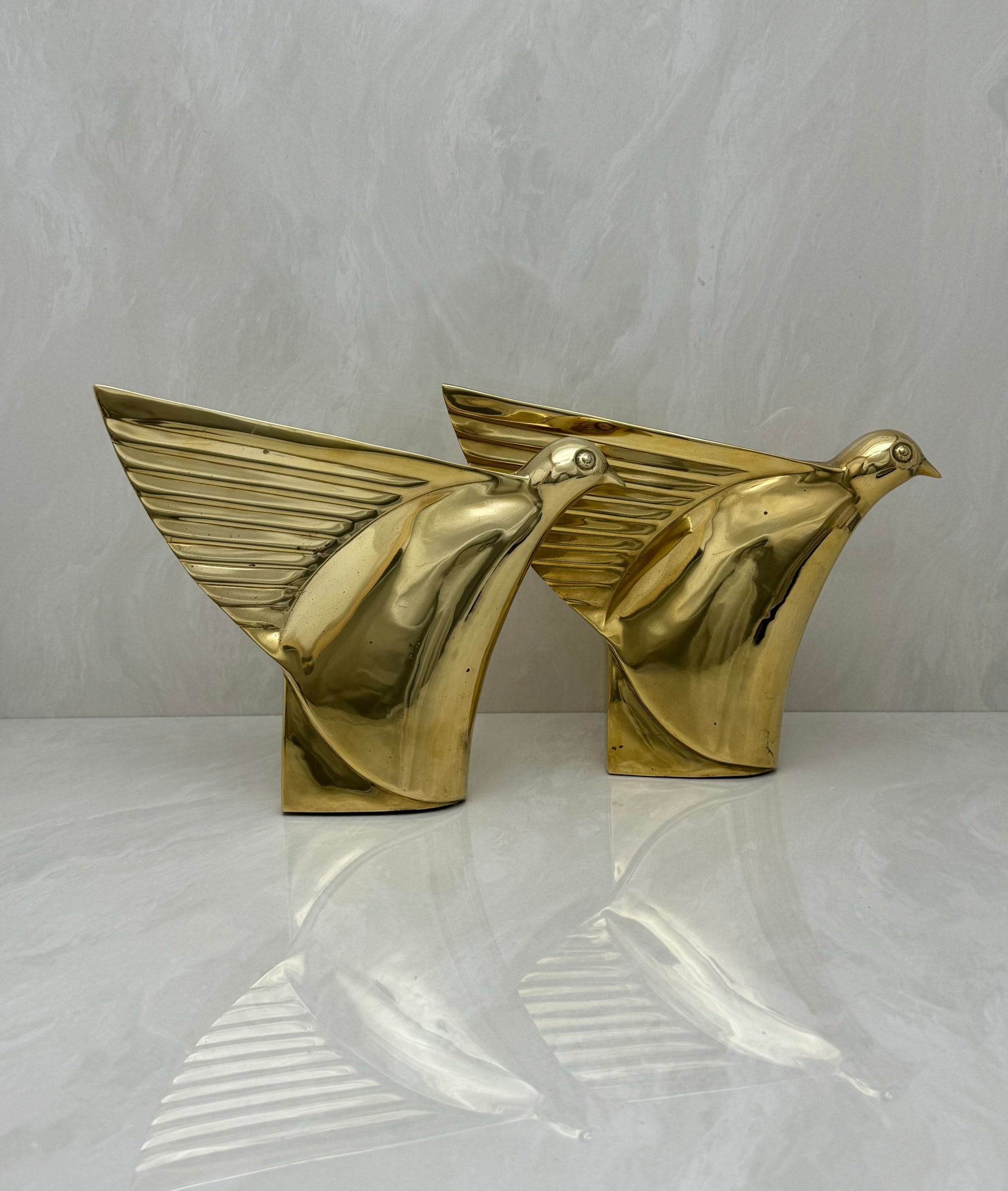 Dolbi Cashier Brass Birds-A Pair