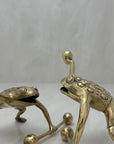 Vintage Brass Workout Frogs-A Pair