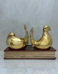 Vintage Brass Birds-A Pair