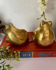 Vintage Brass Big Belly Retro Frogs- A Pair