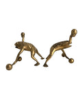 Vintage Brass Workout Frogs-A Pair
