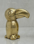 Small Vintage Brass Toucans-A Pair