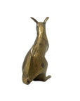 Vintage Brass Kangaroo with Joey Figurine