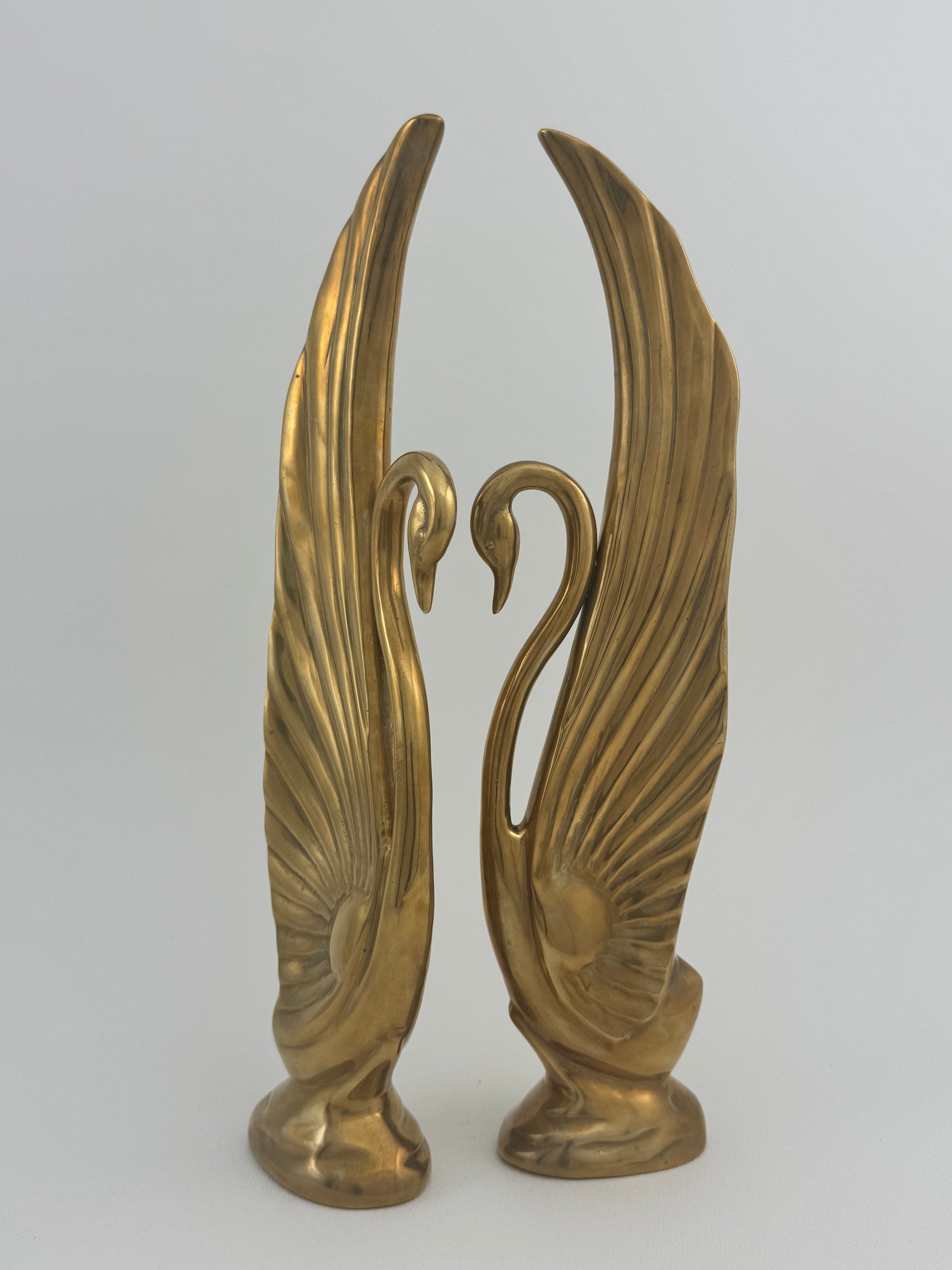 Vintage Brass Swans-A Pair by Dolbi Cashier