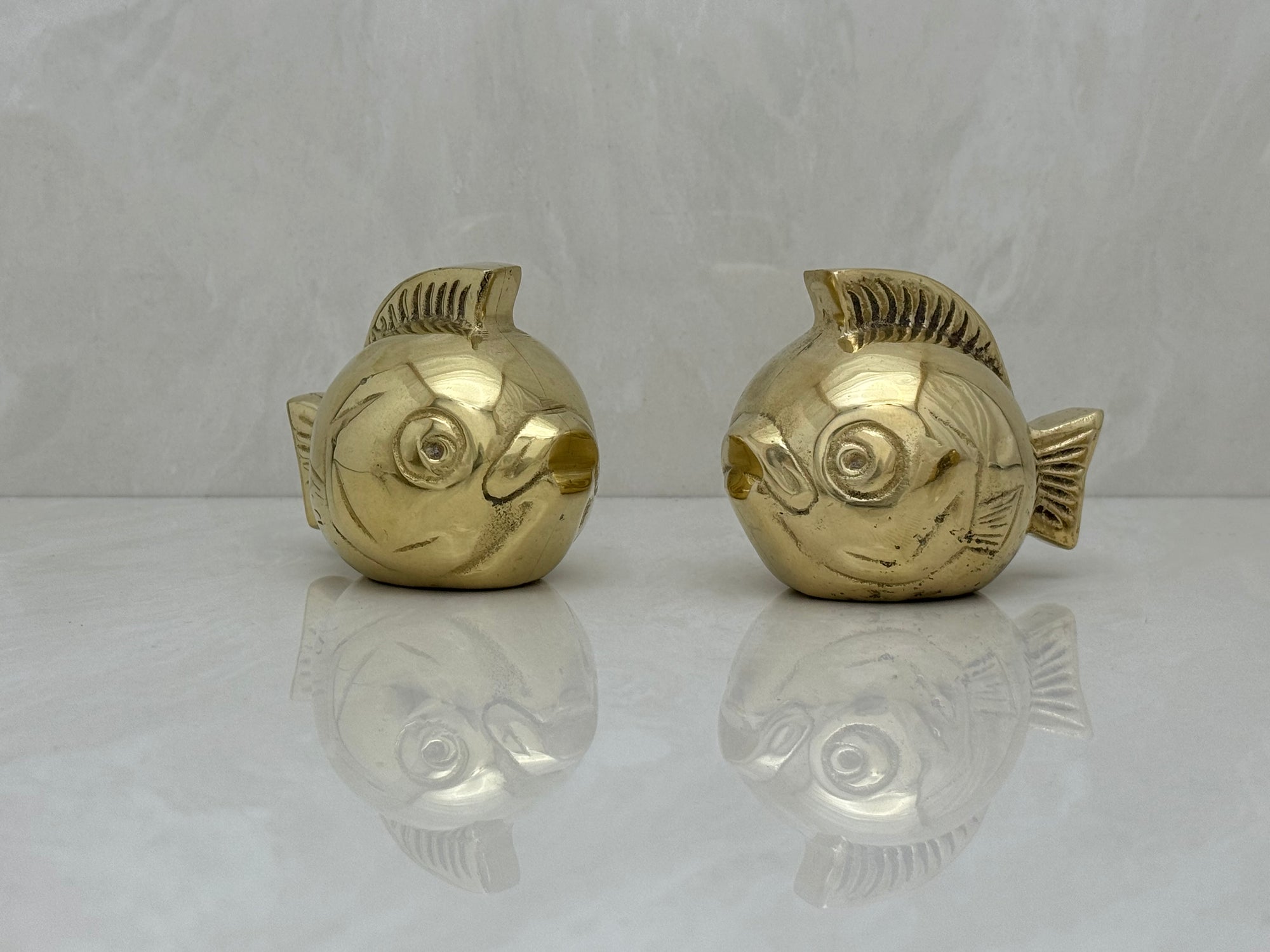 Vintage Brass Fish-A Pair