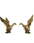 Vintage Brass Wings Up Bird Pair
