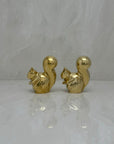 Vintage Brass Adorable Squirrels-A Pair