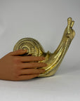 Vintage Brass Snail-Large