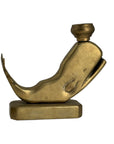 Vintage Brass Whale Candle Holders – Set of 2