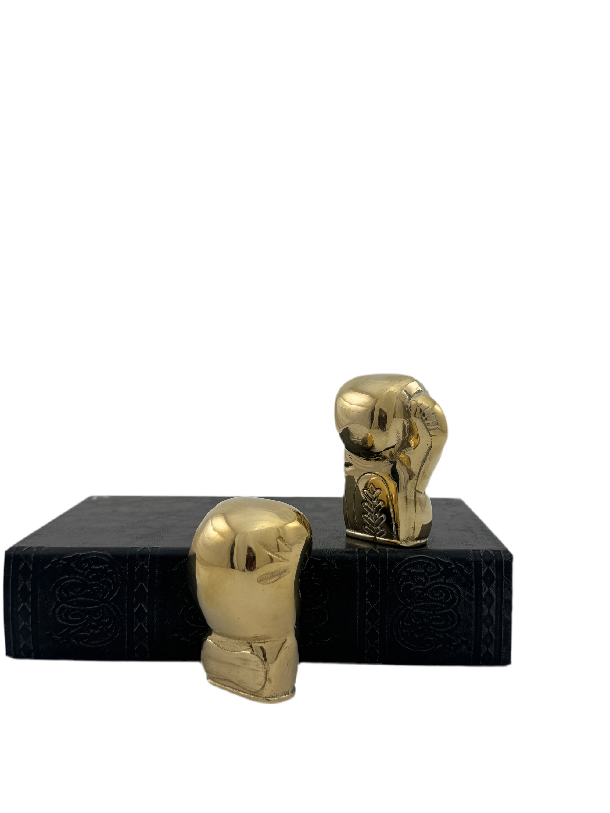 Two Small Vintage Brass Boxing Gloves
