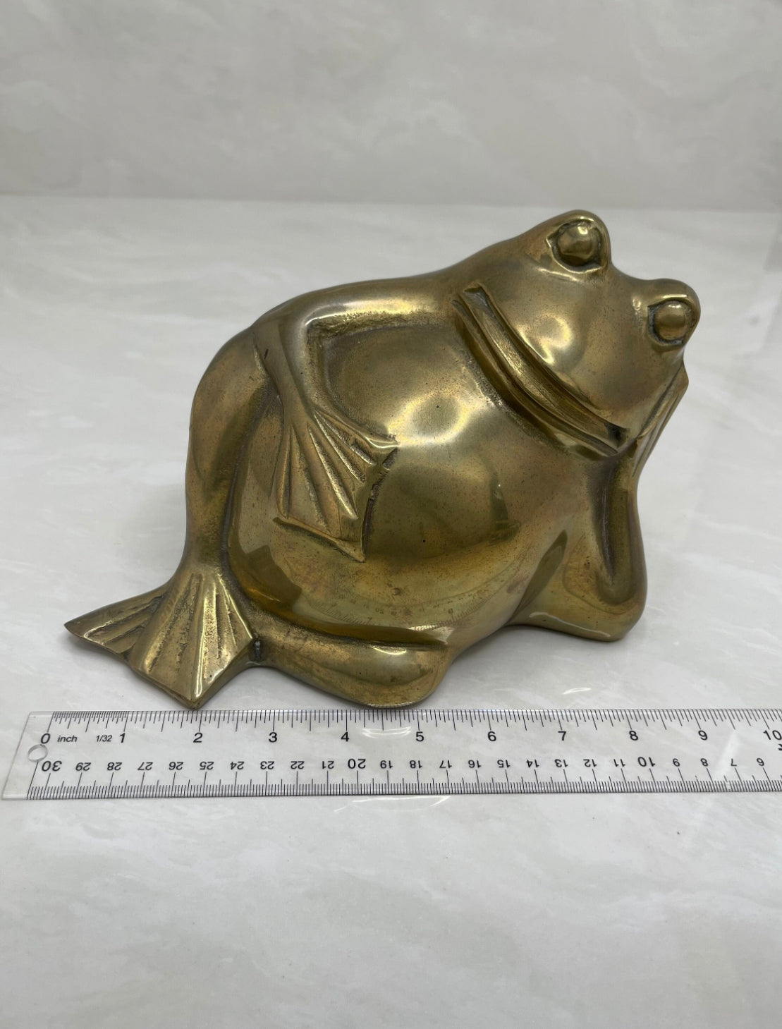 Vintage Brass Frog