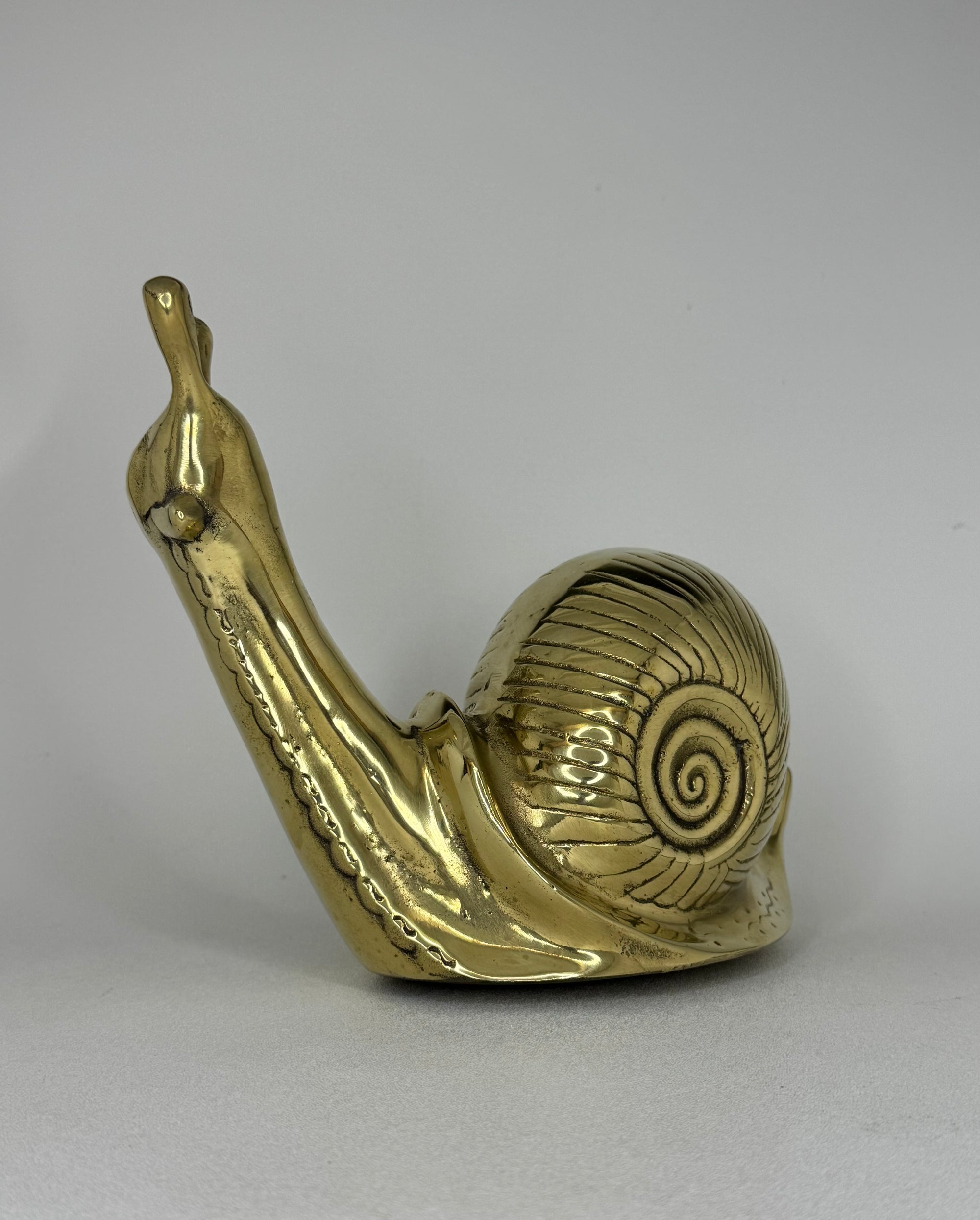 Vintage Brass Snail-Large