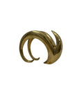 Vintage Brass Abstract Sculpture – Mid-Century Modern Wave Form-Dara International