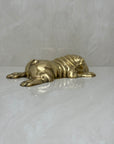 Vintage Brass Bored Bulldog