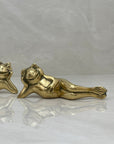 Vintage Brass Frogs-A Pair