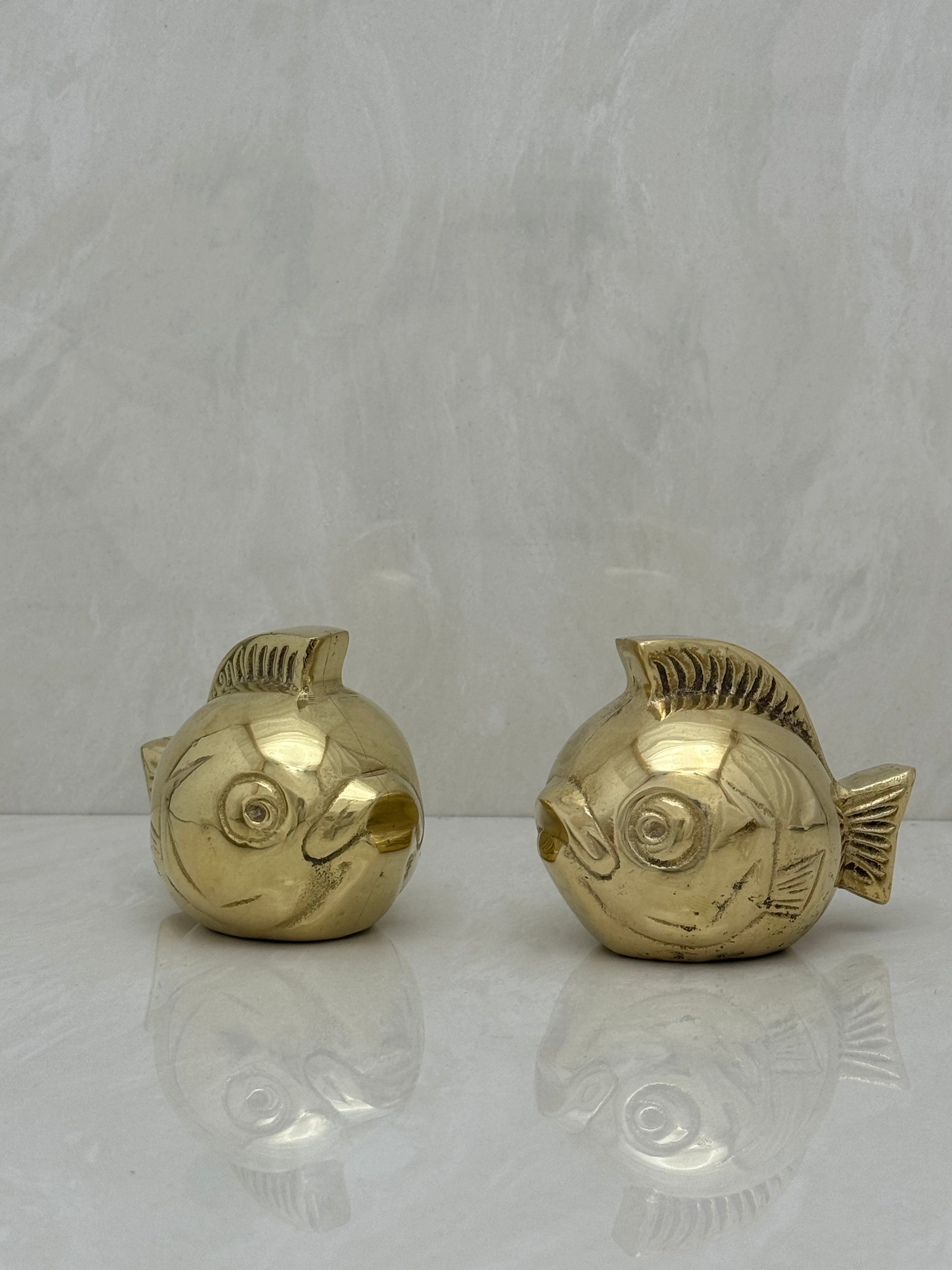 Vintage Brass Fish-A Pair